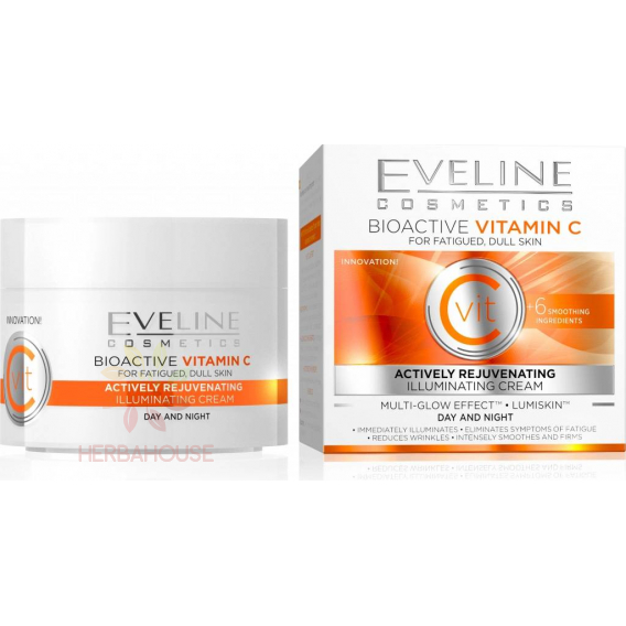 Obrázok pre Eveline Bioactive Vitamin C Cremă de zi și de noapte cu efect de rejuvenare și iluminare (50ml)