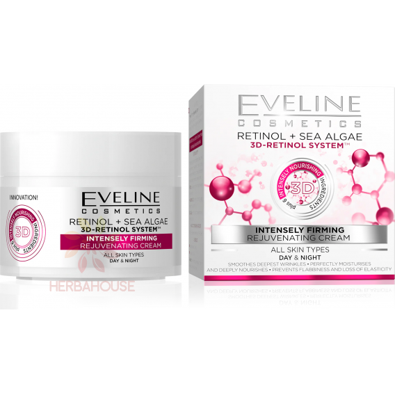 Obrázok pre Eveline Retinol + Sea Algae 3D-Retinol System Cremă intensivă de fermitate și rejuvenare (50ml)