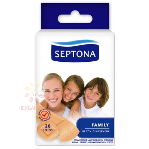 Obrázok pre Septona Family Strips plasturi pentru răni minore (20 buc)