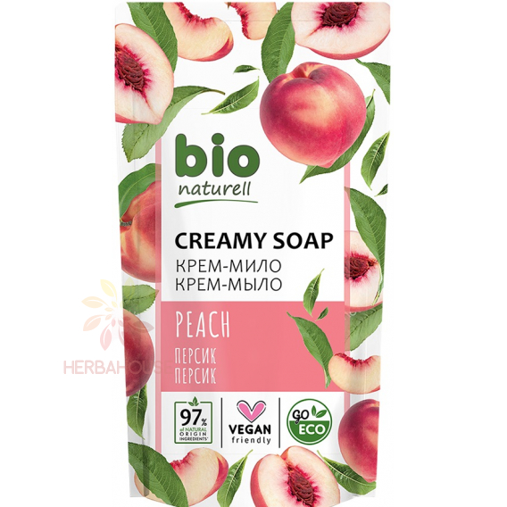 Obrázok pre Bio Naturell Săpun lichid cremos Piersică - rezervă (460ml)