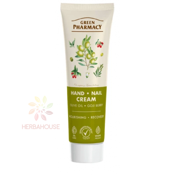 Obrázok pre Green Pharmacy Cremă pentru mâini și unghii - ulei de măsline și goji (100ml)