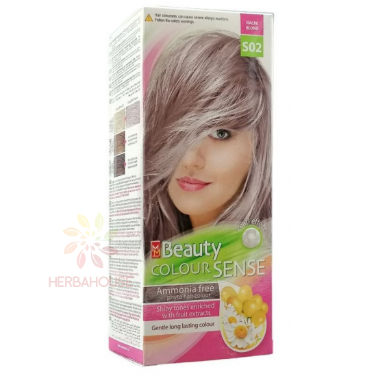 Obrázok pre MM Beauty Colour Sense vopsea de păr permanentă S02 - blond perlat (125ml)