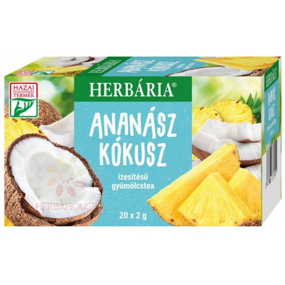 Obrázok pre Herbária Ceai de fructe cu ananas - aromă de cocos, porționat (20 buc)