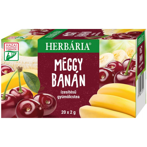 Obrázok pre Herbária Ceai de fructe cu aromă de vișine și banană, porționat (20 buc)