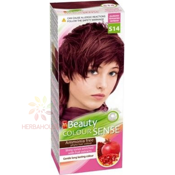 Obrázok pre MM Beauty Colour Sense vopsea de păr permanentă S14 - roșu cireș închis (125ml)