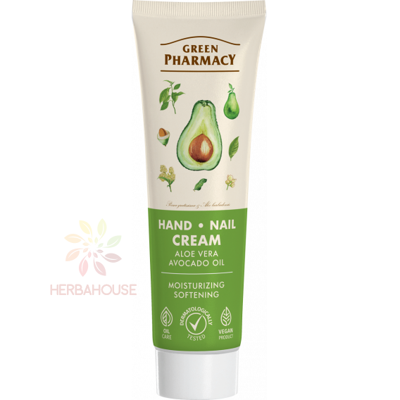 Obrázok pre Green Pharmacy Cremă pentru mâini și unghii - aloe vera și ulei de avocado (100ml)