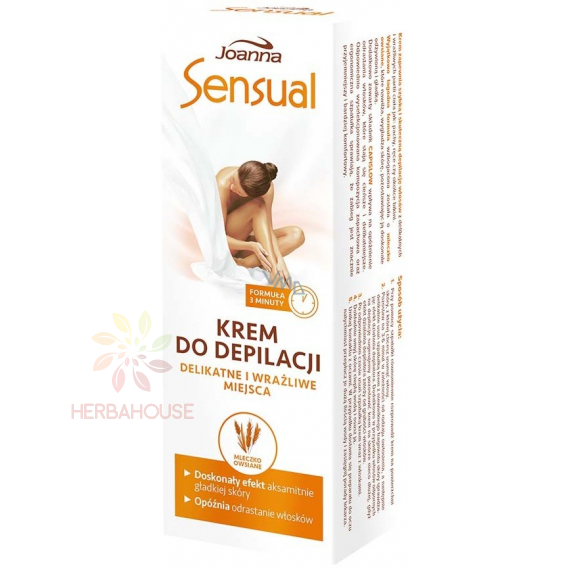 Obrázok pre Joanna Sensual Cremă depilatoare pentru zone sensibile cu lapte de ovăz (100g)