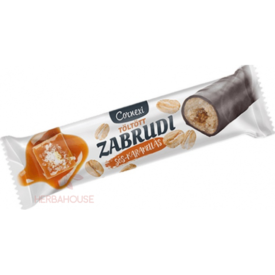 Obrázok pre Cornexi Zabrudi Baton de ovăz cu umplutură de caramel sărat în glazură de cacao (30g)