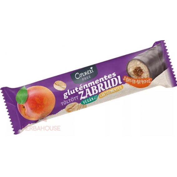 Obrázok pre Cornexi Zabrudi Vegan Baton de ovăz fără gluten cu umplutură de caise în glazură de cacao (30g)