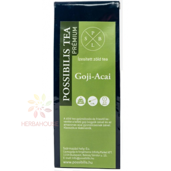 Obrázok pre Possibilis Goji-Acai Ceai verde aromatizat vrac (75g)