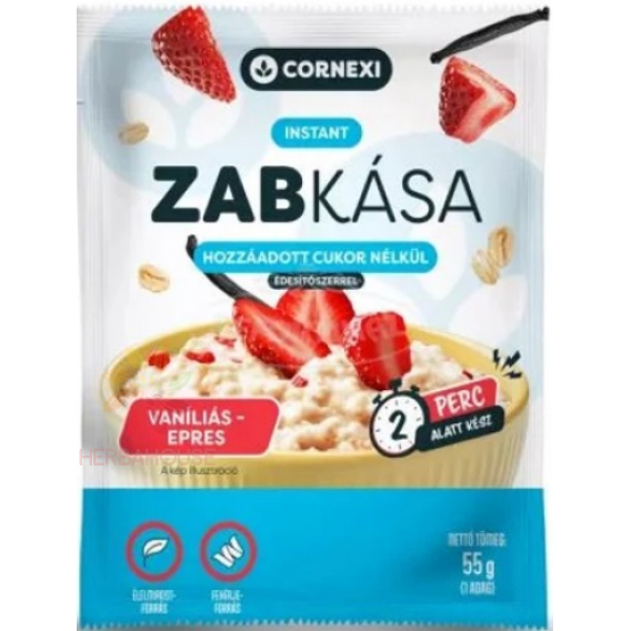 Obrázok pre Cornexi Fulgi de ovăz cu vanilie și căpșuni fără zahăr cu îndulcitor (55g)