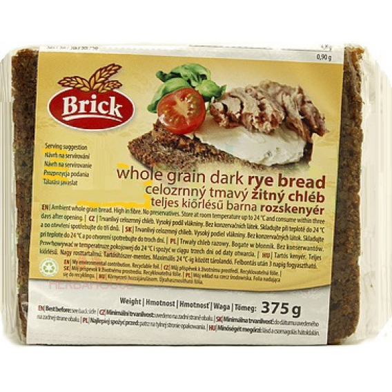 Obrázok pre Brick Pâine integrală de secară neagră (375g)