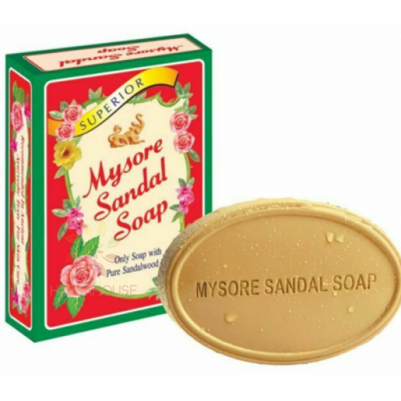 Obrázok pre Mysore Săpun natural de lemn de santal cu lanolină și glicerină (75g)