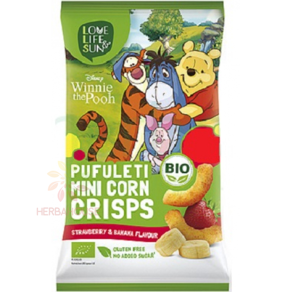 Obrázok pre LLS Bio Winnie the Pooh Gustare fără gluten din porumb cu aromă de căpșuni și banane (30g)