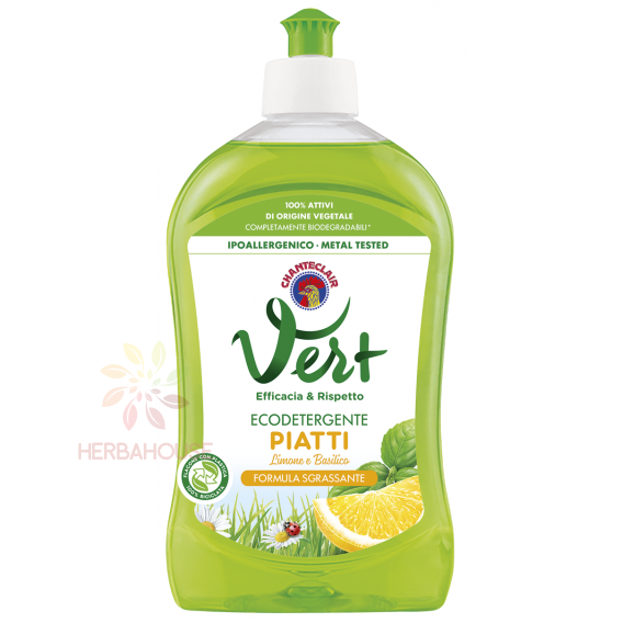 Obrázok pre ChanteClair Eco Detergent de vase ecologic concentrat cu aromă de lămâie și busuioc (500ml)