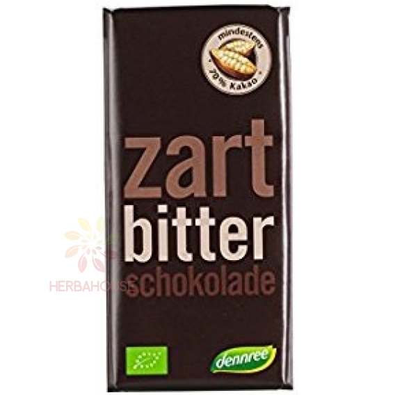 Obrázok pre Dennree Bio ciocolată neagră (100g)