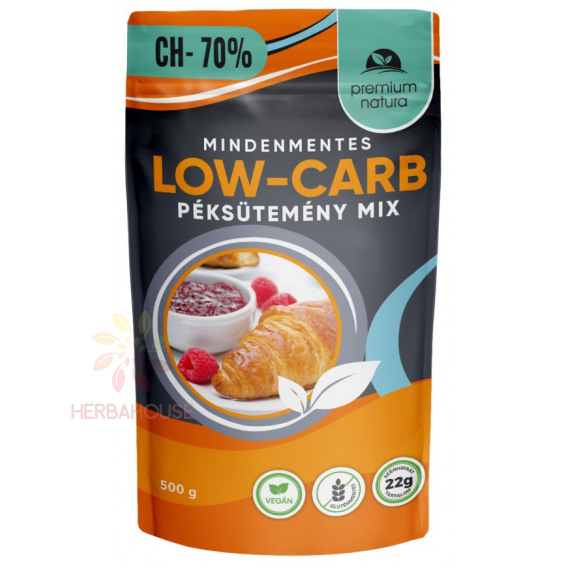 Obrázok pre Premium Natura Low Carb Amestec de făină fără gluten pentru produse de patiserie dulci (500g)