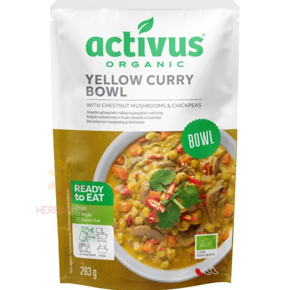 Obrázok pre Activus Bio Curry galben vegan cu ciuperci brune și năut (283g)