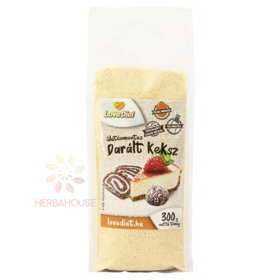 Obrázok pre LoveDiet Biscuiți măcinați fără gluten, fără zahăr adăugat și îndulcitori (300g)