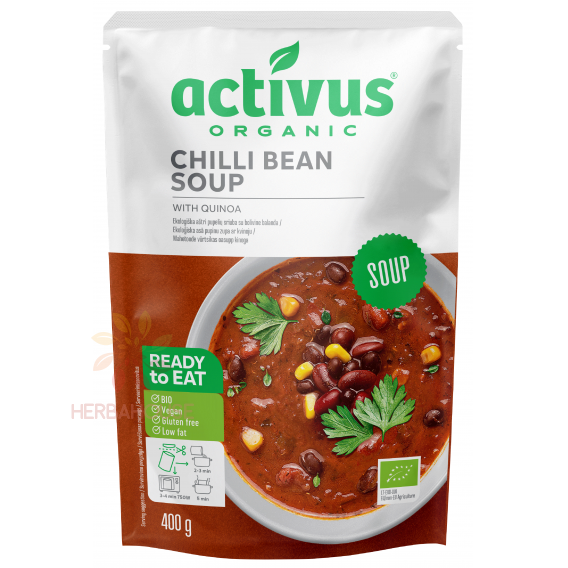 Obrázok pre Activus Bio Supă de fasole chili cu quinoa (400g)