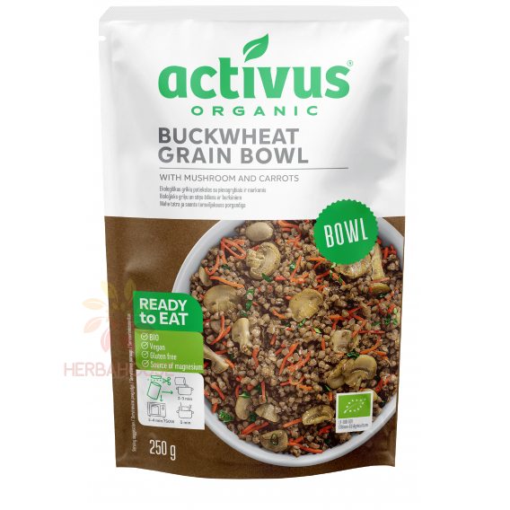 Obrázok pre Activus Bio Bol vegan cu hrișcă, ciuperci și morcovi (250g)