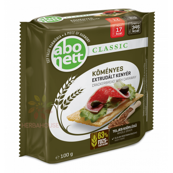 Obrázok pre Abonett Pâine de secară integrală extrudată cu chimion (100g)