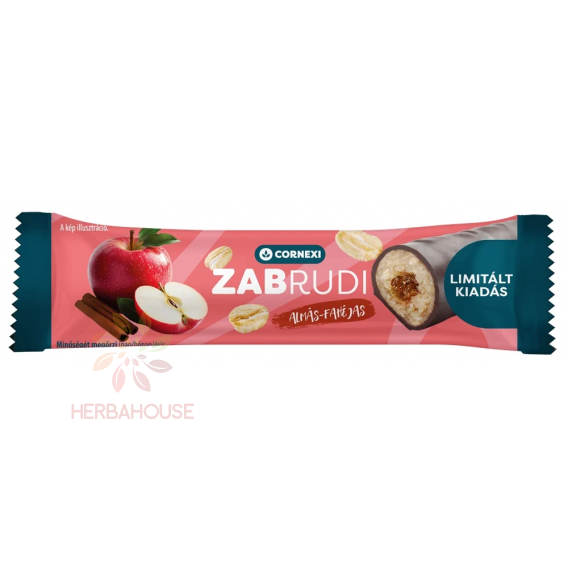 Obrázok pre Cornexi Zabrudi Baton de ovăz cu umplutură de mere și scorțișoară în glazură de cacao (30g)