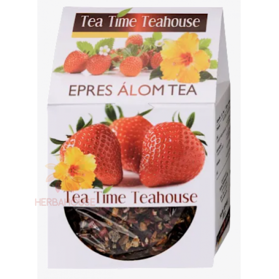 Obrázok pre Tea Time Teahouse Ceai de căpșuni vrac fără cofeină (100g)