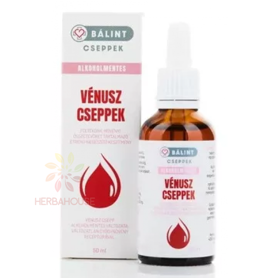 Obrázok pre Bálint cseppek Picături din plante Venus pentru sănătatea femeilor - fără alcool (50ml)