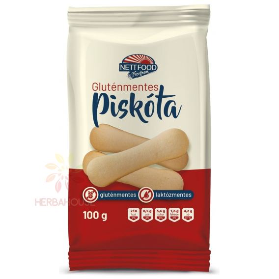 Obrázok pre Nett food Biscuiți lungi fără gluten și lactoză (100g)