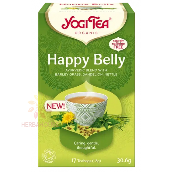 Obrázok pre Yogi Tea® Happy Belly Bio Ceai ayurvedic Burtică fericităr (17buc)