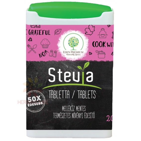 Obrázok pre Éden Prémium Tablete de îndulcitor cu stevia dozator (200buc)