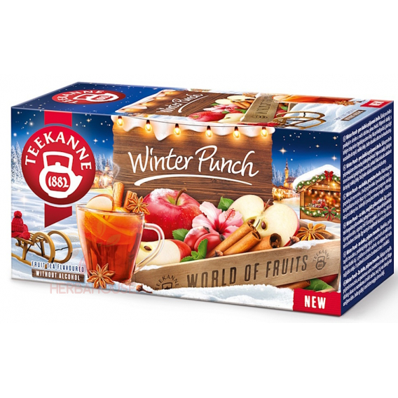 Obrázok pre Teekanne Winter Punch Ceai de fructe și plante cu aromă de rom, struguri și vanilie (20buc)