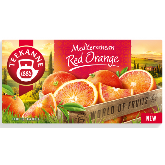 Obrázok pre Teekanne Mediterranean Red Orange ceai de fructe cu aromă de portocale roșii (20buc)