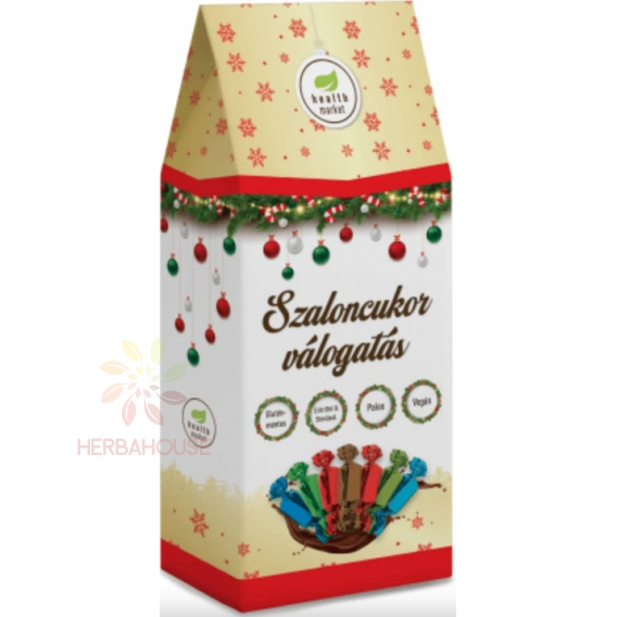 Obrázok pre Health Market Bomboane de Crăciun Paleo, Vegane, Fără Gluten cu Îndulcitori - Selecție (250g)