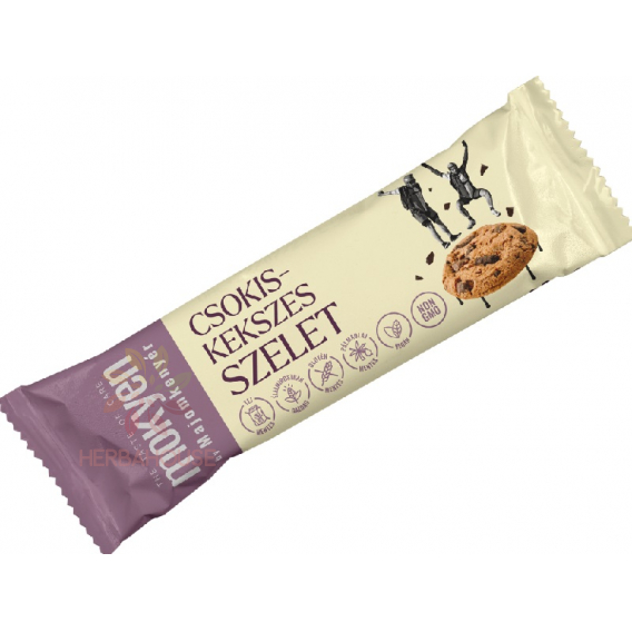 Obrázok pre Majomkenyér Mokyen by Baton de biscuiți cu ciocolată fără gluten în ciocolată neagră (30g)