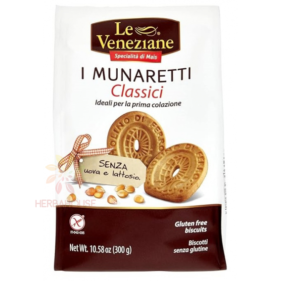 Obrázok pre Le Veneziane I Munaretti Biscuiți cu unt fără gluten (300g)