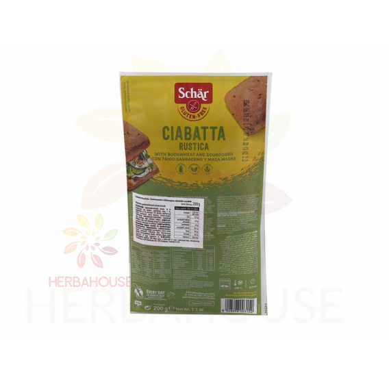 Obrázok pre Schär Ciabatta Rustica chifle fără gluten din cereale multiple (200g)