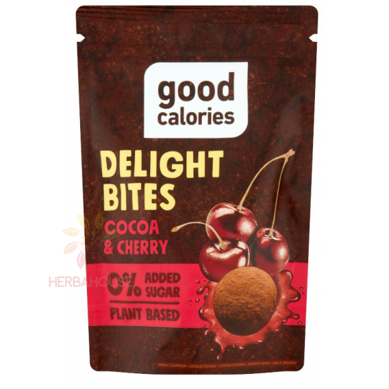 Obrázok pre Good Calories Biluțe de curmale cu cacao și vișine fără zahăr adăugat (58g)