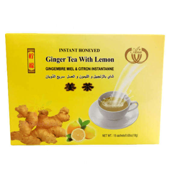 Obrázok pre Sun Moon Ceai instant cu miere și ghimbir și lămâie (15buc)