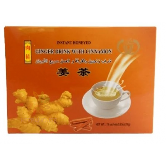 Obrázok pre Sun Moon Ceai instant cu miere și ghimbir și scorțișoară (15buc)