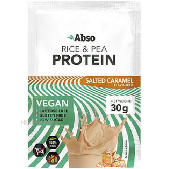 Obrázok pre AbsoRice Pudră proteică vegană - Caramel sărat (30g)