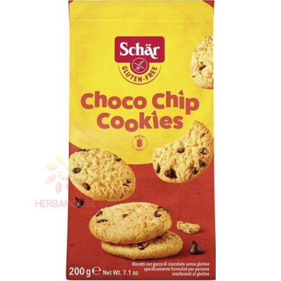 Obrázok pre Schär Choco Chip Cookies fursecuri fără gluten cu bucăți de ciocolată (200g)