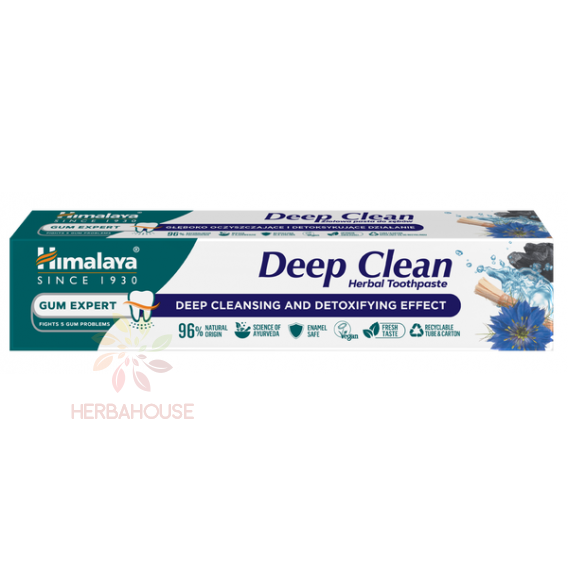 Obrázok pre Himalaya Deep Clean Pastă de dinți din plante – efect de curățare profundă și detoxifiere cu cărbune activ (75ml)