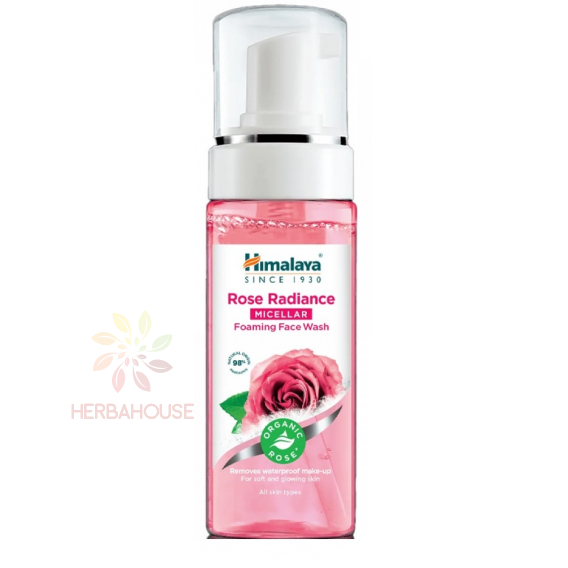 Obrázok pre Himalaya Rose Radiance Gel de curățare micelar spumant cu trandafir organic (150ml)