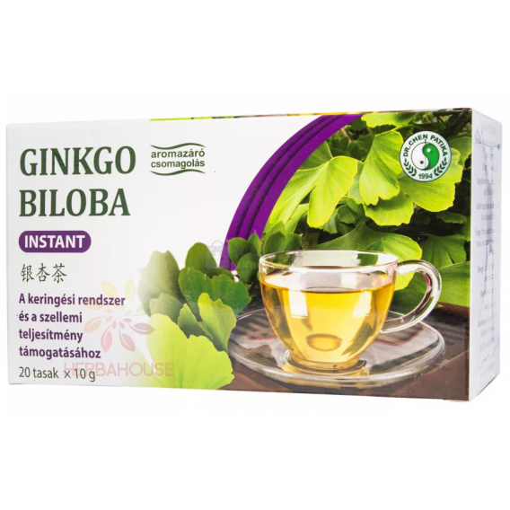 Obrázok pre Dr.Chen Ginkgo Biloba ceai instant – susține memoria, concentrarea și circulația sângelui (20 x 10g)