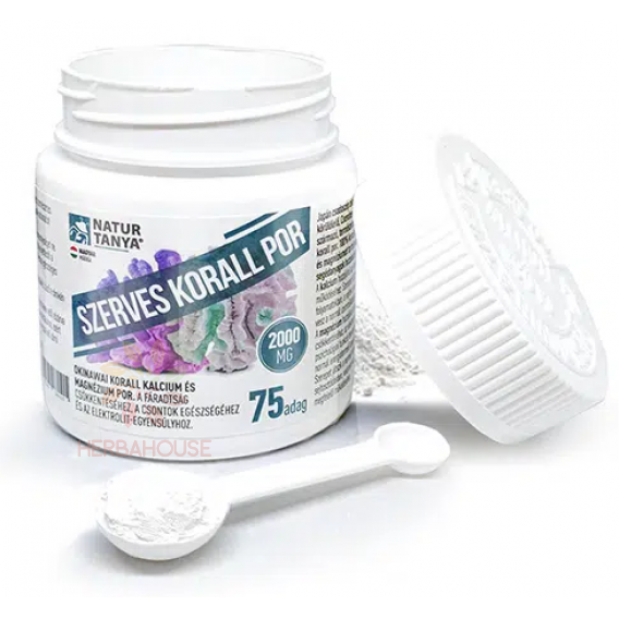 Obrázok pre Natur Tanya Pudră de coral organică – calciu și magneziu pentru oase și mușchi puternici (150g)