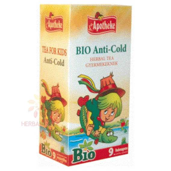 Obrázok pre Apotheke Anti-Cold Bio Ceai de plante pentru copii pentru răceli (20buc)