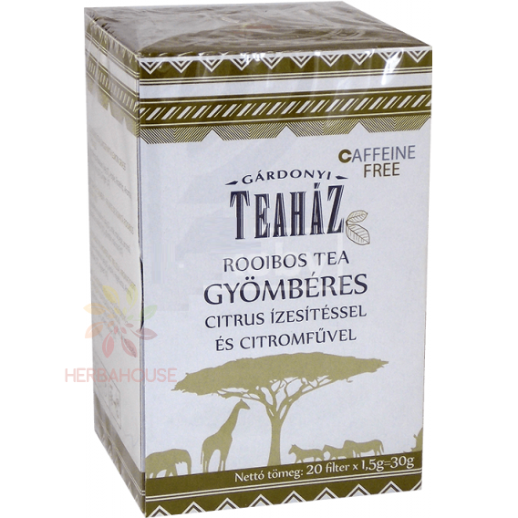 Obrázok pre Gárdonyi Teaház Rooibos, lemongrass, ghimbir (20buc)