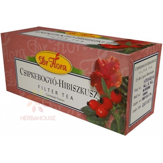 Obrázok pre Dr. Flora Ceai de măceșe cu hibiscus (25buc)